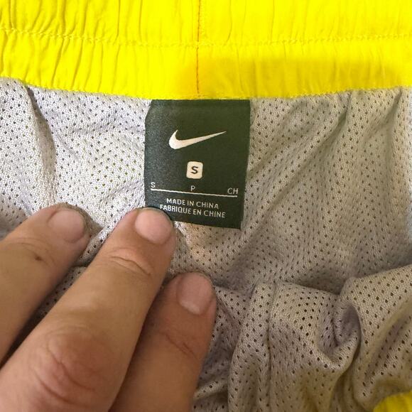 Nike Flight Woven Track Pants Men's Small Pink Yellow 90s Retro Nylon CN6512-623 - Picture 6 of 8